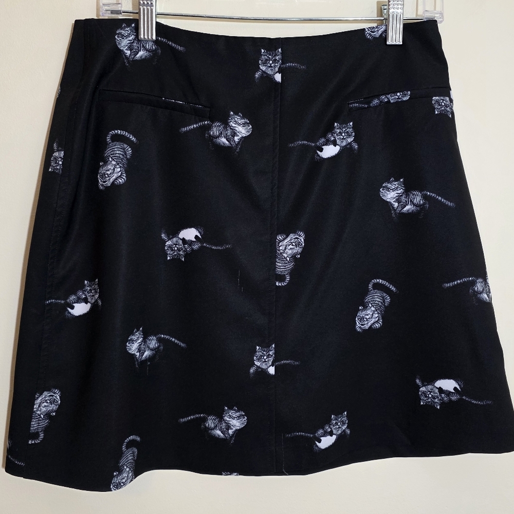 Disney Alice Through The Looking Glass Cheshire Cat Print Mini Skirt Womans Sz 6